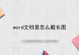 电脑中在word中截长图_win10滚动截屏长图