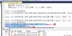 关于用sql语句查询数据库错误的信息